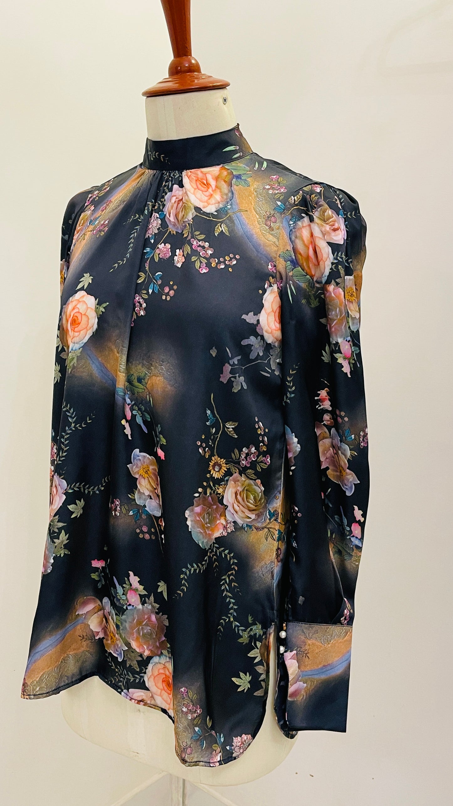 FLORAL SILK SHIRT