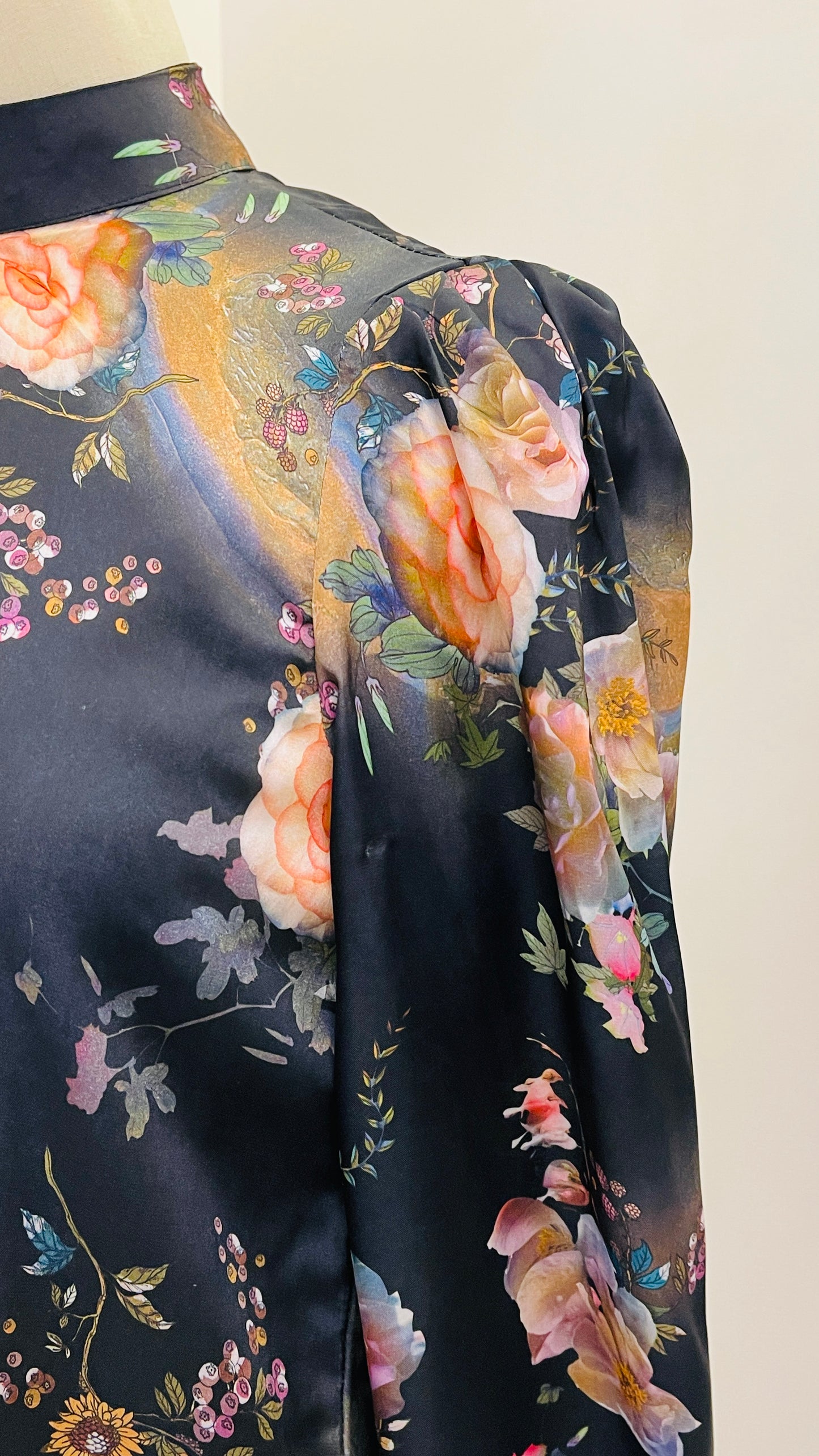 FLORAL SILK SHIRT