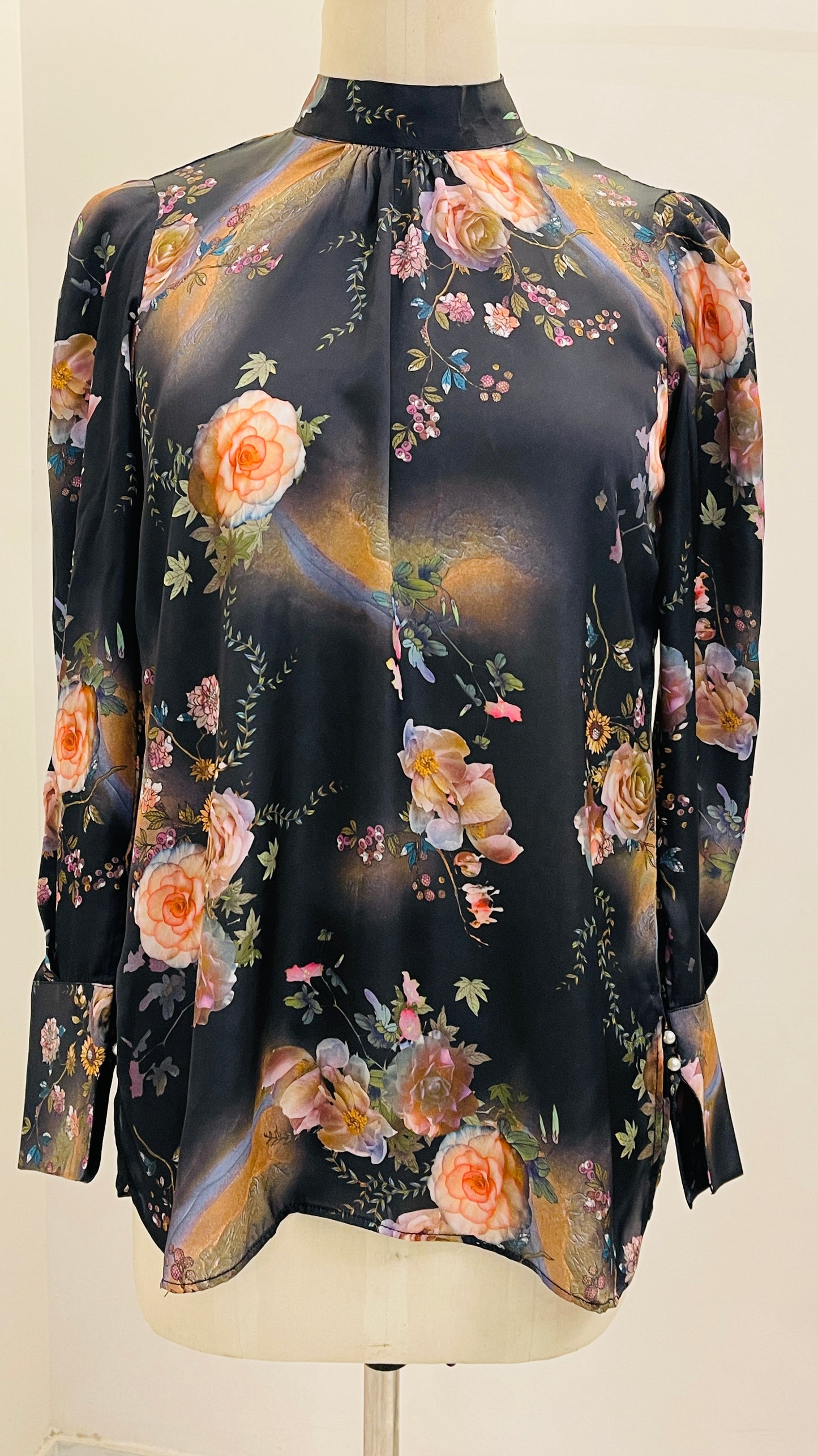 FLORAL SILK SHIRT