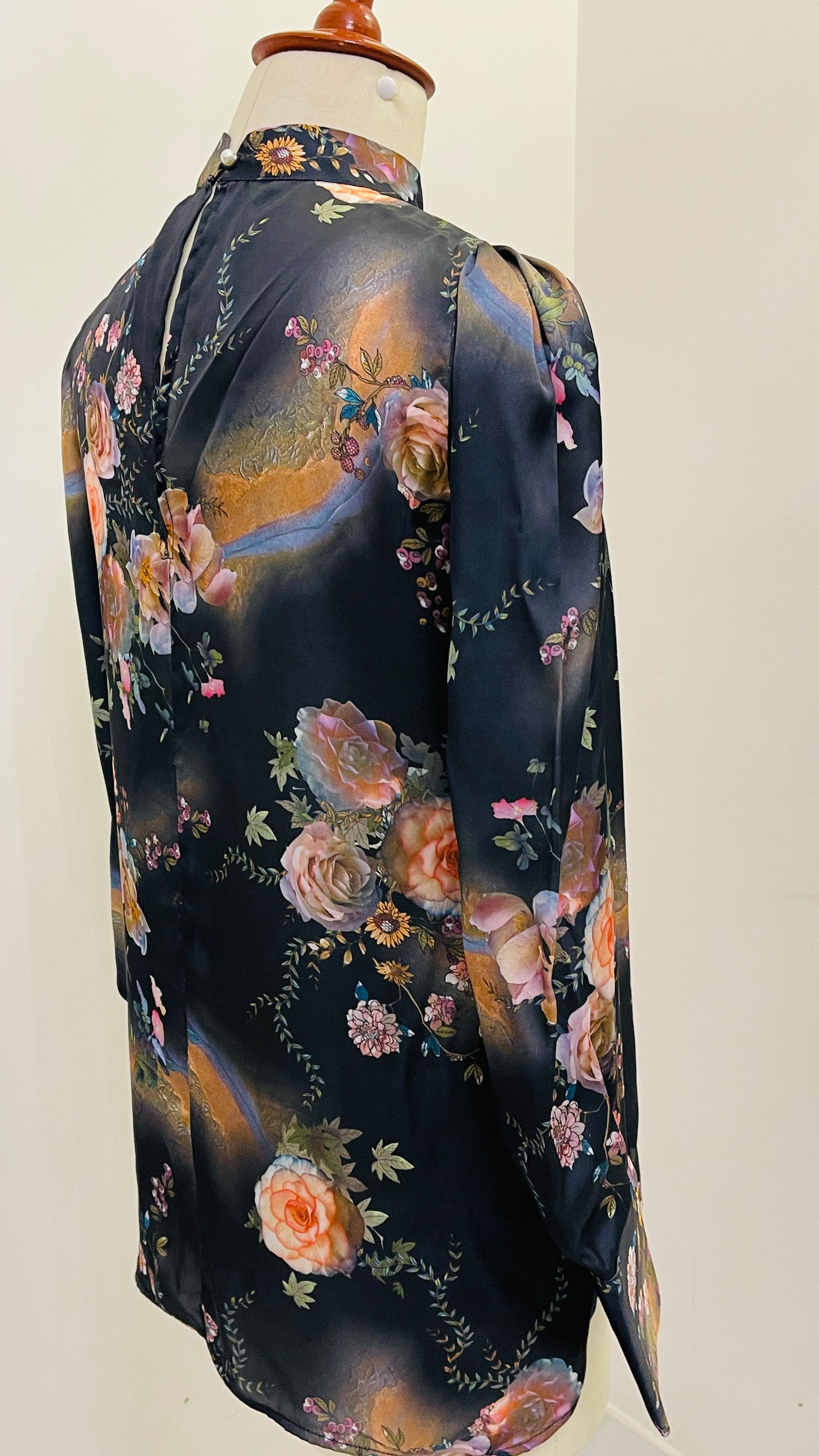 FLORAL SILK SHIRT