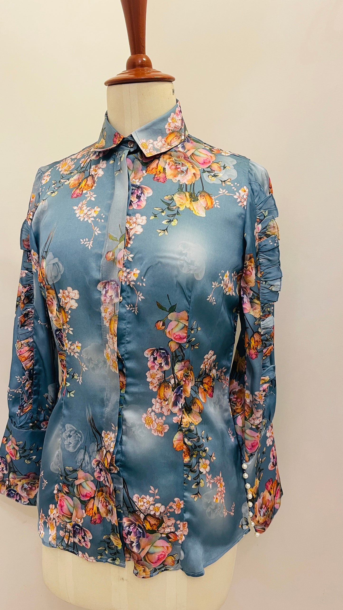 FLORAL SILK SHIRT