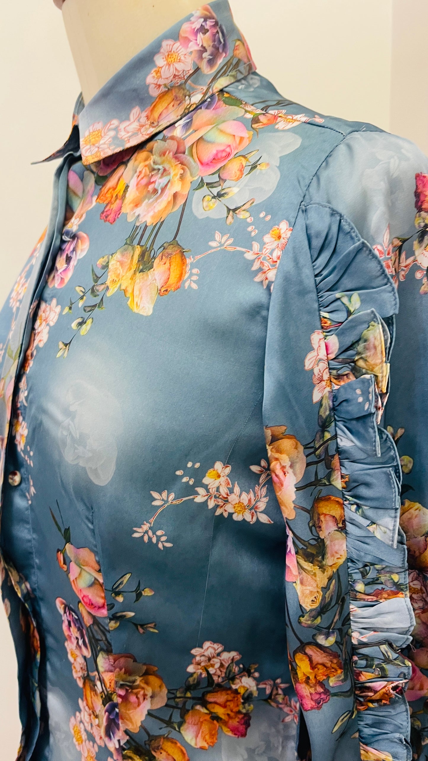 FLORAL SILK SHIRT