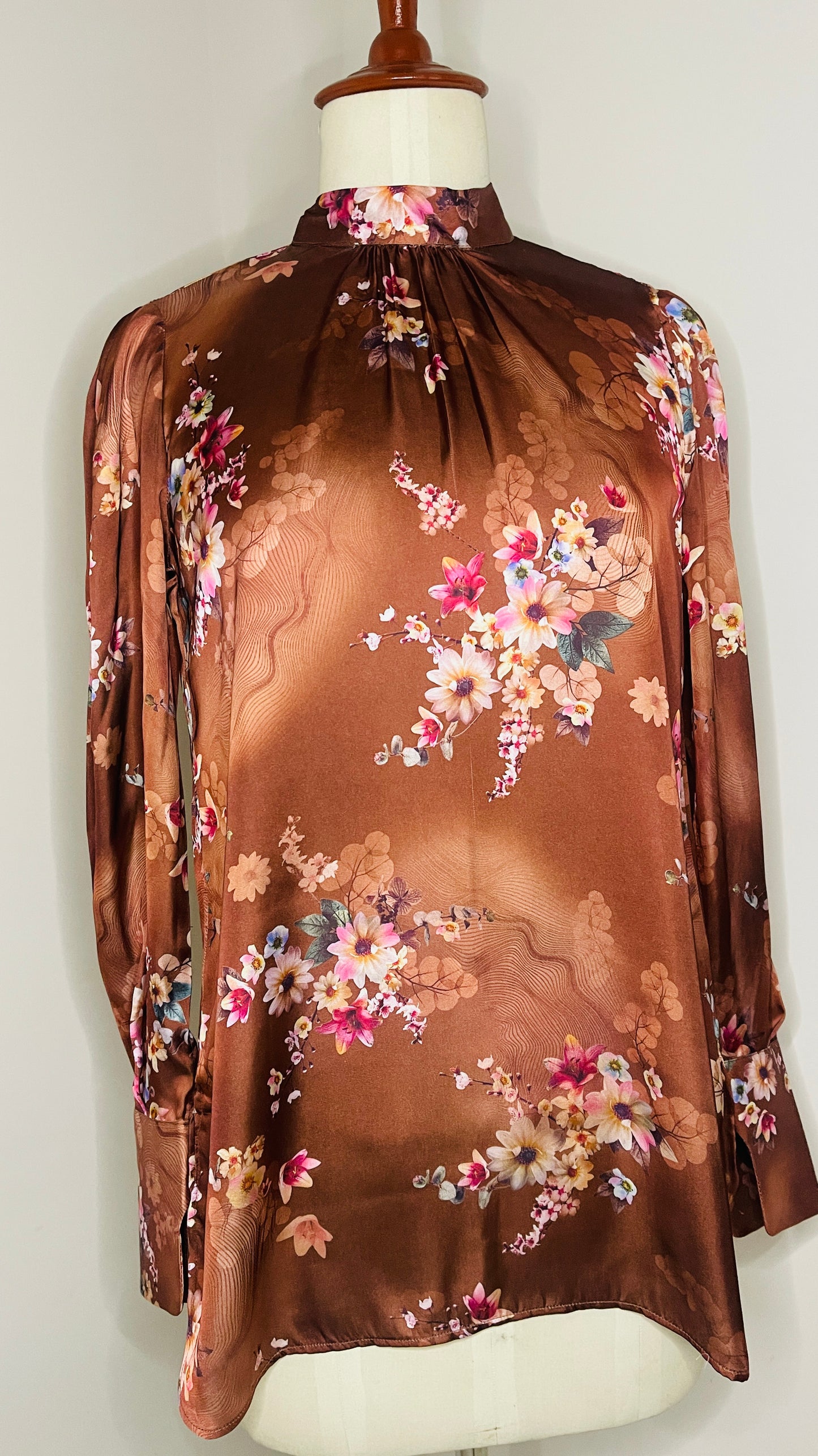 FLORAL SILK SHIRT