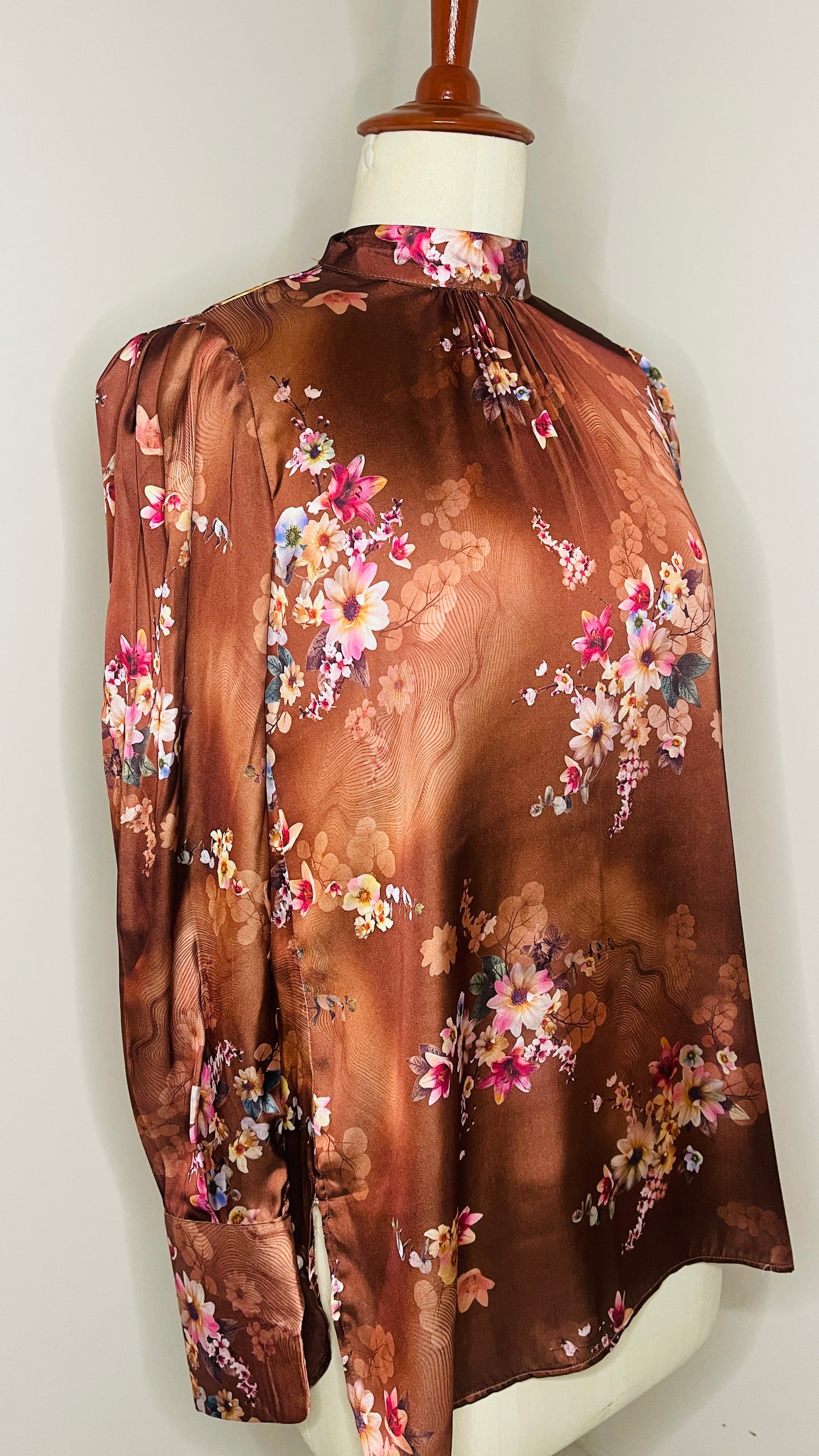 FLORAL SILK SHIRT